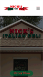 Mobile Screenshot of nicksdeliandpizza.com